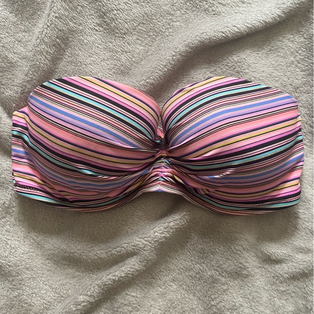 Victoria's Secret Pink Multi-Stripe Strapless Bandeau